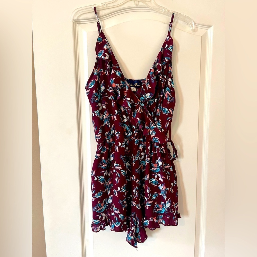 Blue Rain Beautiful Romper Multi Colors Women’s size Small